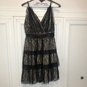 Alice and Olivia Black Lace Cocktail Party Dress 2